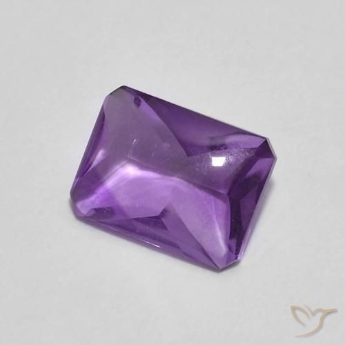 1.27克拉天然紫水晶，八边形，透明