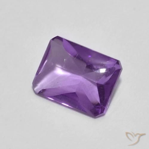 1.35克拉天然紫水晶，八边形，透明