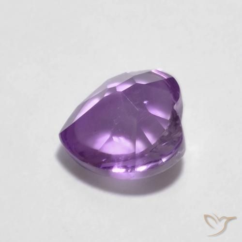 0.92克拉天然紫水晶，心形，透明