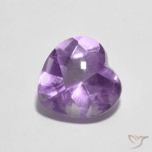 1.97克拉天然紫水晶，心形，透明