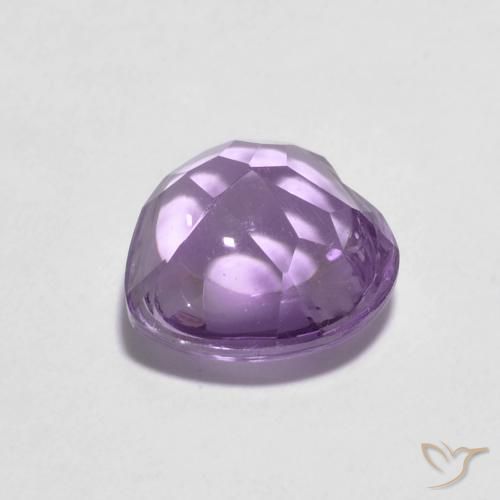 1.97克拉天然紫水晶，心形，透明