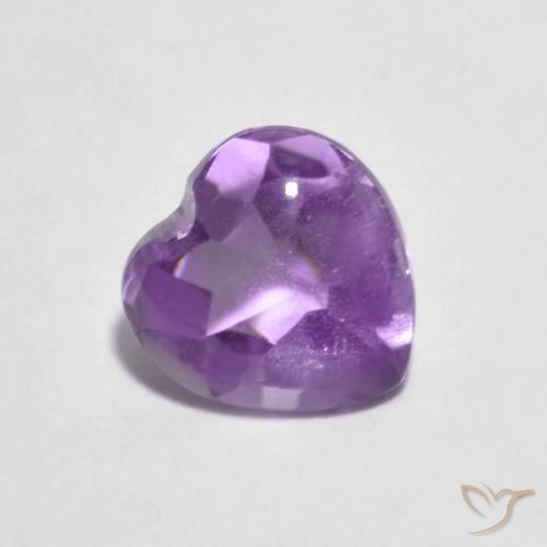 2.02克拉天然紫水晶，心形，透明
