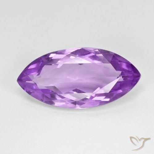 7.10克拉天然紫水晶，榄尖形，VVS