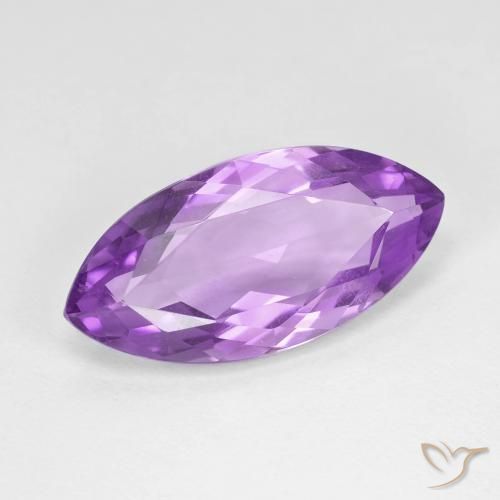 7.10克拉天然紫水晶，榄尖形，VVS
