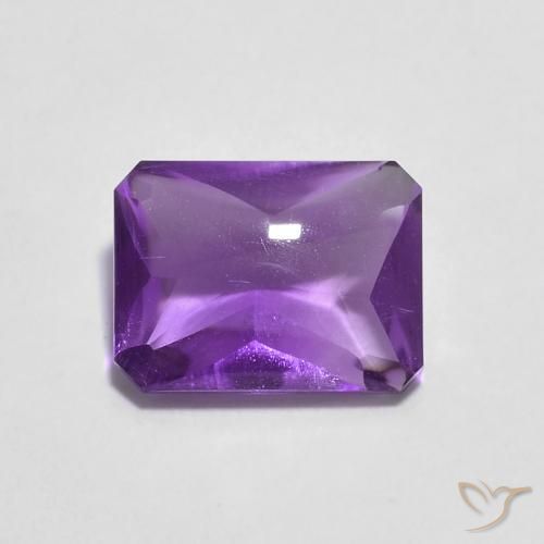 1.34ct 天然 Medium Dark-Violet 紫水晶, 祖母绿式切割, 透明