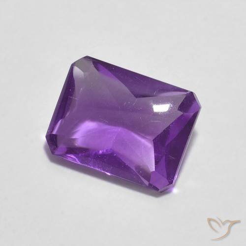 1.34克拉天然紫水晶，八边形，透明