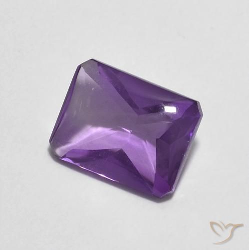 1.39克拉天然紫水晶，八边形，透明