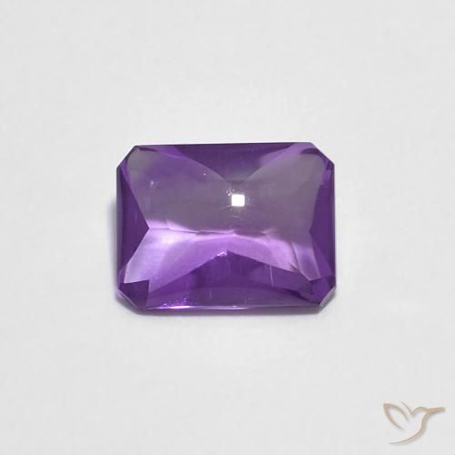 1.32ct 天然 紫色紫罗兰色 紫水晶, 祖母绿式切割, 透明