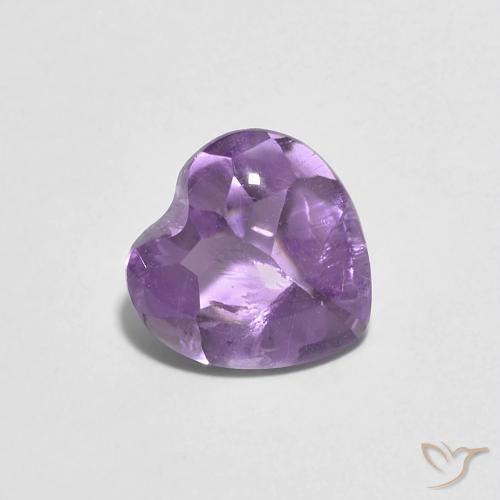 1.94克拉天然紫水晶，心形，透明