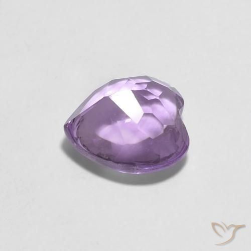 1.94克拉天然紫水晶，心形，透明