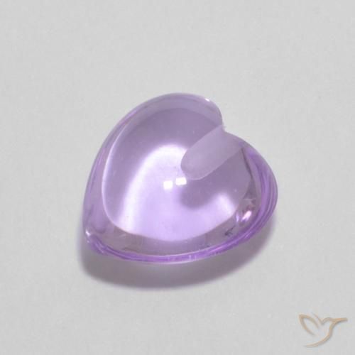 0.95ct 天然 Medium Light-Violet 紫水晶, 心形, 透明