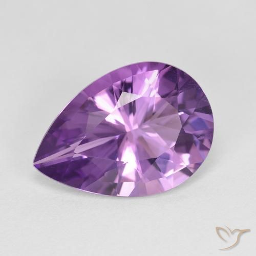 4.47克拉天然紫水晶，梨形，VVS