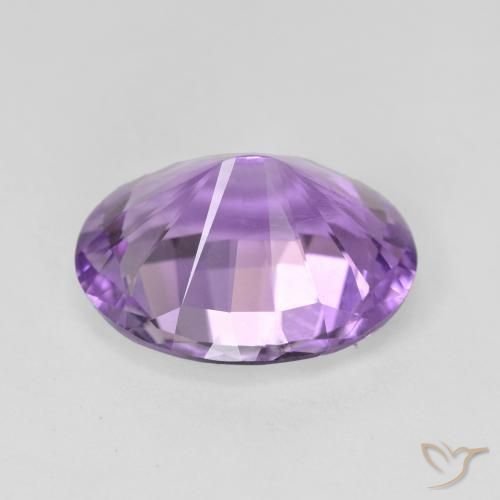 5.95克拉天然紫水晶，椭圆形，VVS-VS