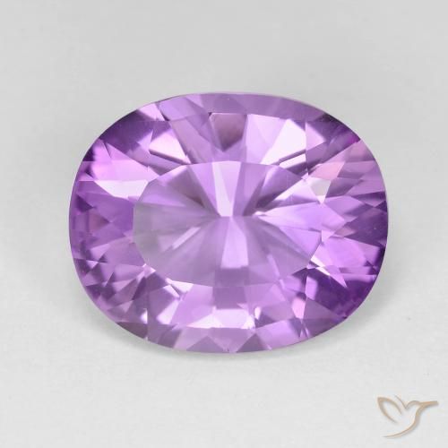 6.63克拉天然紫水晶，椭圆形，VVS-VS