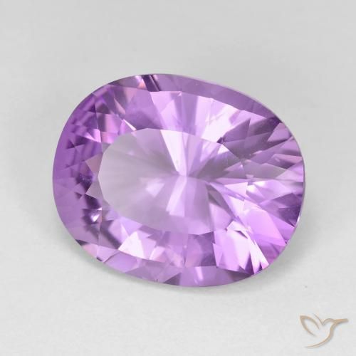 6.63克拉天然紫水晶，椭圆形，VVS-VS