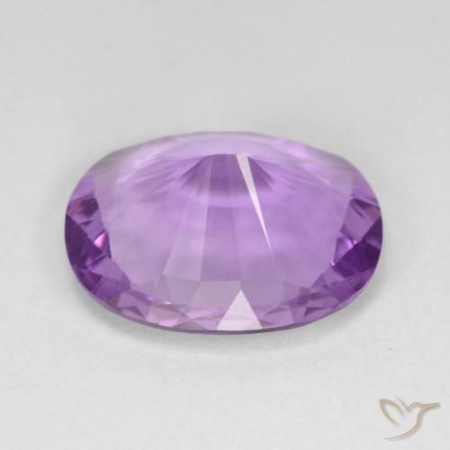6.63克拉天然紫水晶，椭圆形，VVS-VS
