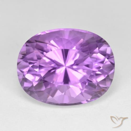 12.86克拉天然紫水晶，椭圆形，VVS-VS