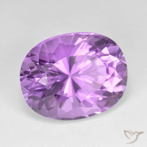 12.86克拉天然紫水晶，椭圆形，VVS-VS