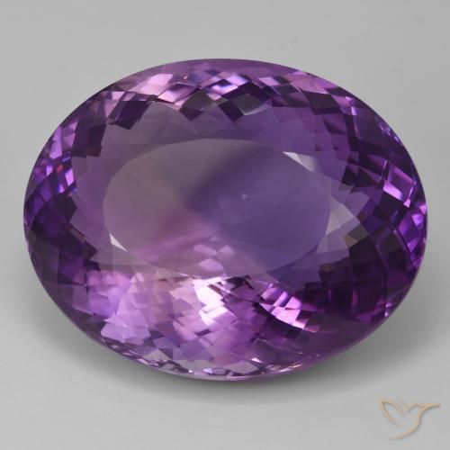 93.86ct 天然 中粉紫 紫水晶, 椭圆形, IF