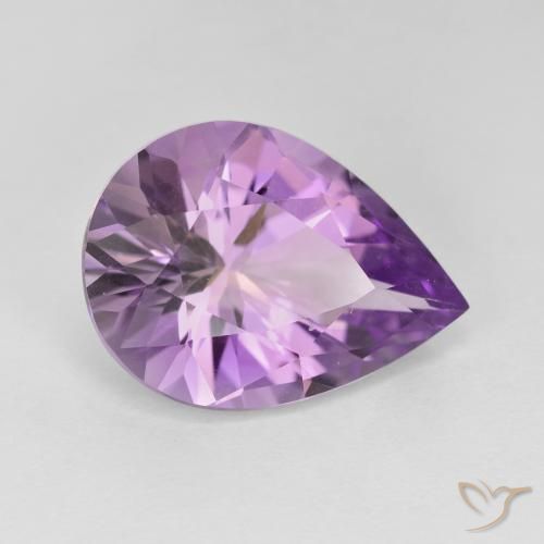 7.30克拉天然紫水晶，梨形，VVS