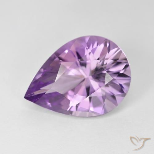 7.30克拉天然紫水晶，梨形，VVS