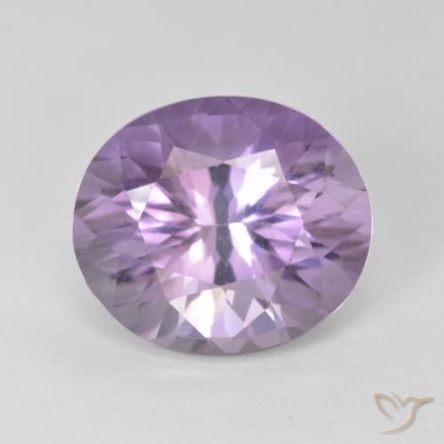 5.07ct 天然 浅紫罗兰色 紫水晶, 椭圆形, VS