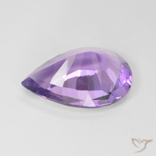 5.39克拉天然紫水晶，梨形，VVS