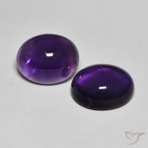 5.50克拉天然紫水晶，椭圆形，透明