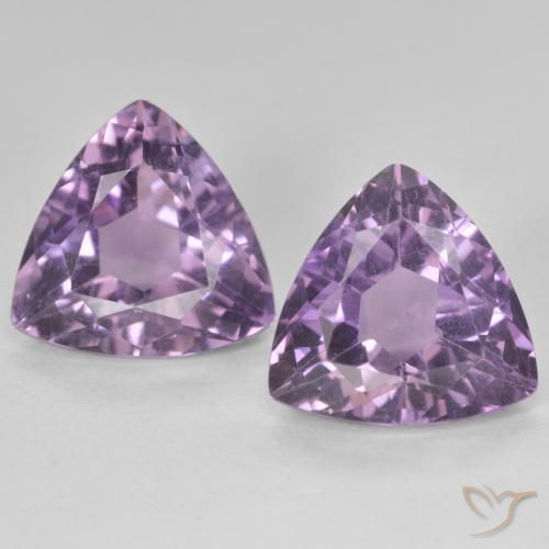 5.77ctw 天然 中紫 紫水晶, 胖三角形, VS