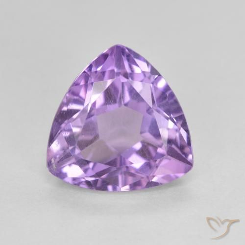 2.88ct 天然 粉紫罗兰色 紫水晶, 胖三角形, VS