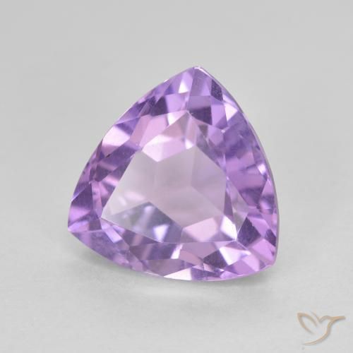 3.24克拉天然紫水晶，胖三角形，VVS-VS