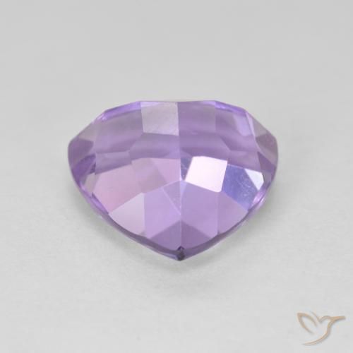 3.24克拉天然紫水晶，胖三角形，VVS-VS