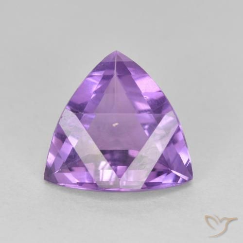 2.85ct 天然 中紫 紫水晶, 胖三角形, VS