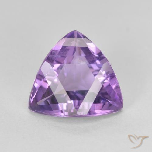 3.05克拉天然紫水晶，胖三角形，VVS-VS