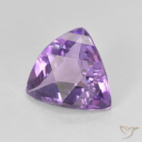 3.05克拉天然紫水晶，胖三角形，VVS-VS