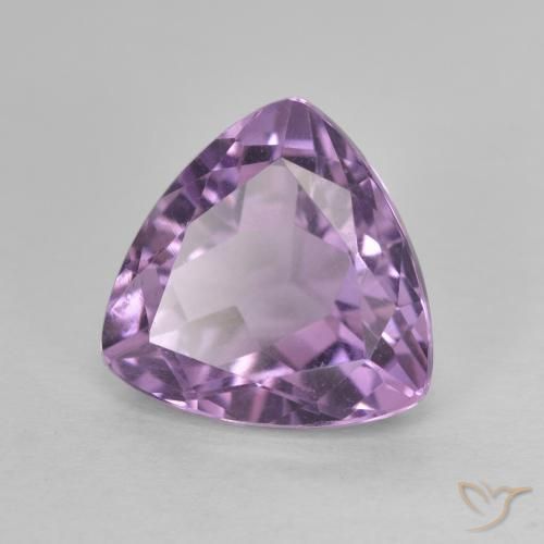 3.18克拉天然紫水晶，胖三角形，VVS