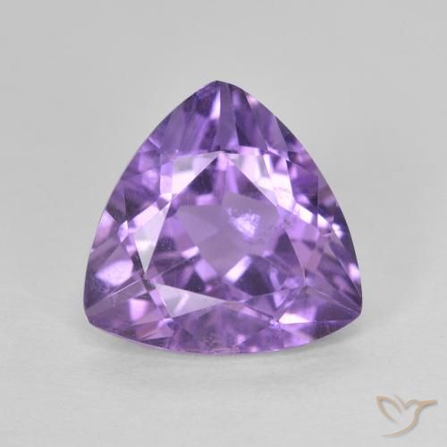 2.92克拉天然紫水晶，胖三角形，VS