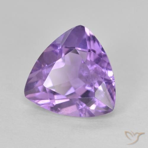 2.92克拉天然紫水晶，胖三角形，VS
