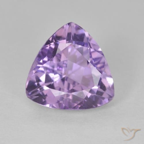 2.90克拉天然紫水晶，胖三角形，VS