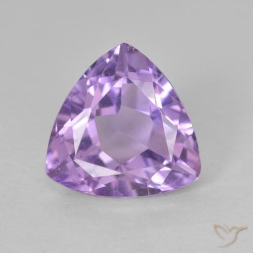 2.98克拉天然紫水晶，胖三角形，VS