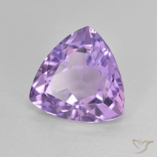 2.98克拉天然紫水晶，胖三角形，VS