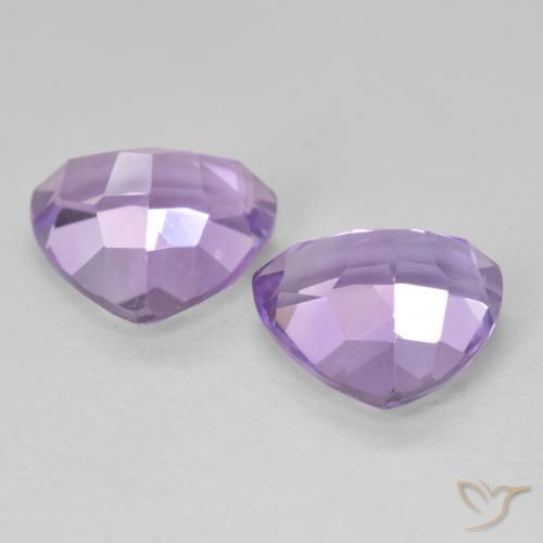 5.86克拉天然紫水晶，胖三角形，VVS-VS