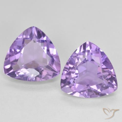 5.35ctw 天然 深紫色调 紫水晶, 胖三角形, VVS-VS
