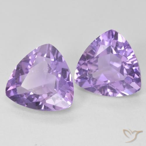 5.35克拉天然紫水晶，胖三角形，VVS-VS