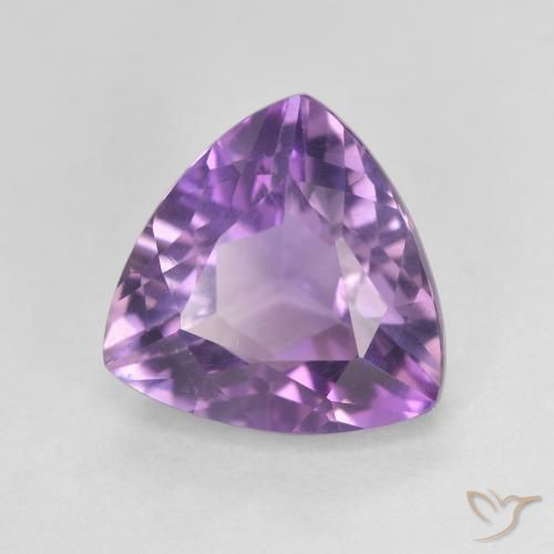 3.03ct 天然 中粉紫 紫水晶, 胖三角形, VVS-VS