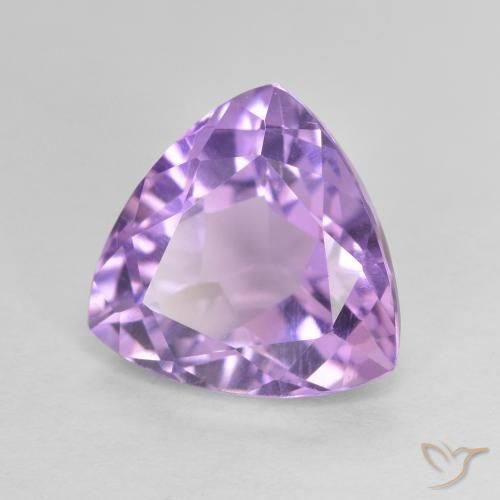 3.21克拉天然紫水晶，胖三角形，VVS-VS