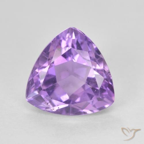 3.19ct 天然 紫色紫罗兰色 紫水晶, 胖三角形, VVS-VS