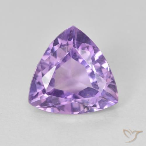 2.91ct 天然 粉紫罗兰色 紫水晶, 胖三角形, VVS-VS