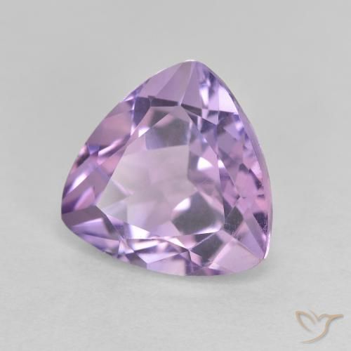 2.88克拉天然紫水晶，胖三角形，VVS-VS