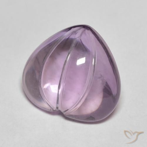 6.07克拉天然紫水晶，心形，透明